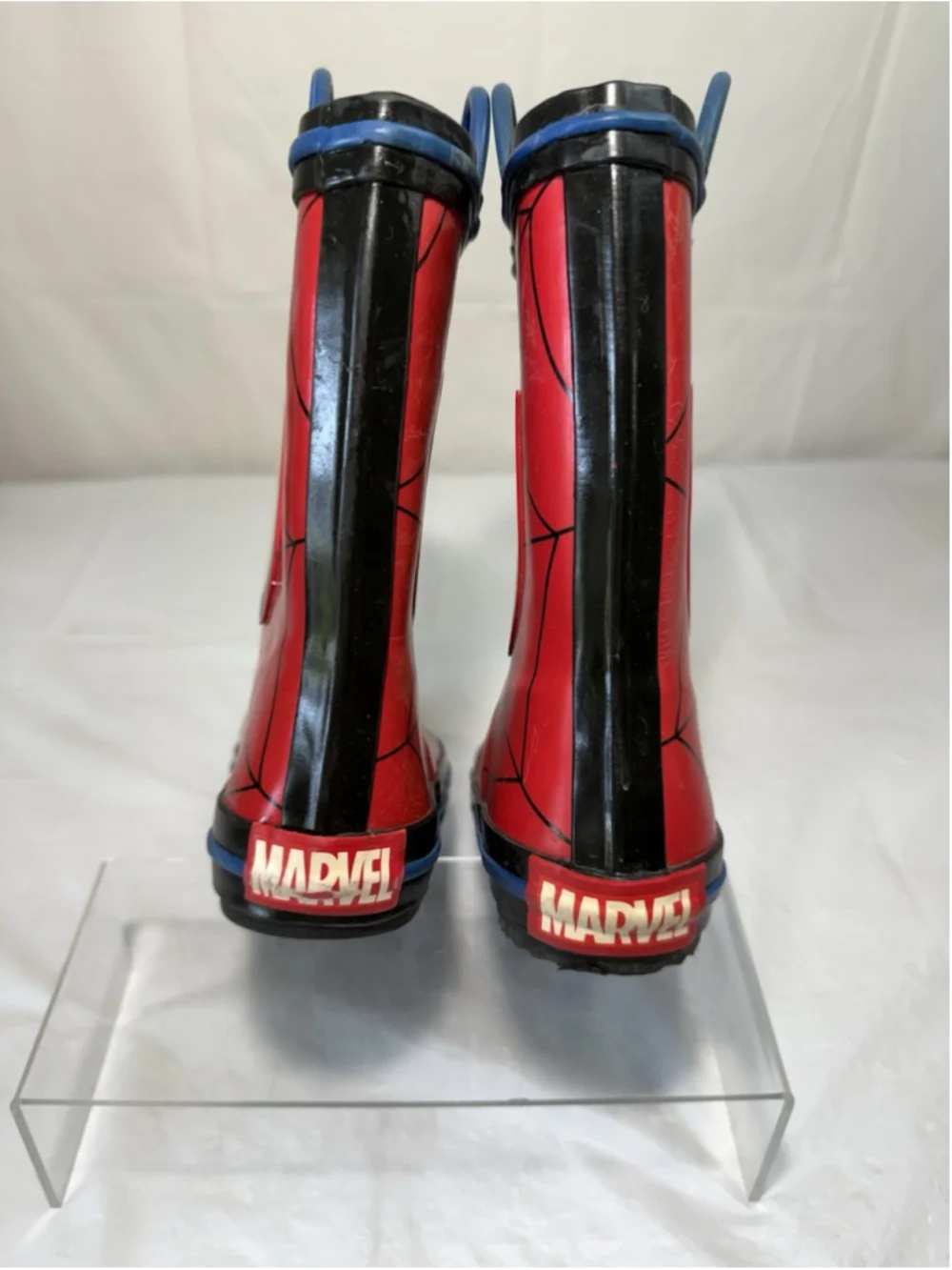 MARVEL SPIDERMAN Boy's Multi-Size RAIN BOOTS Waterproof size 11-12